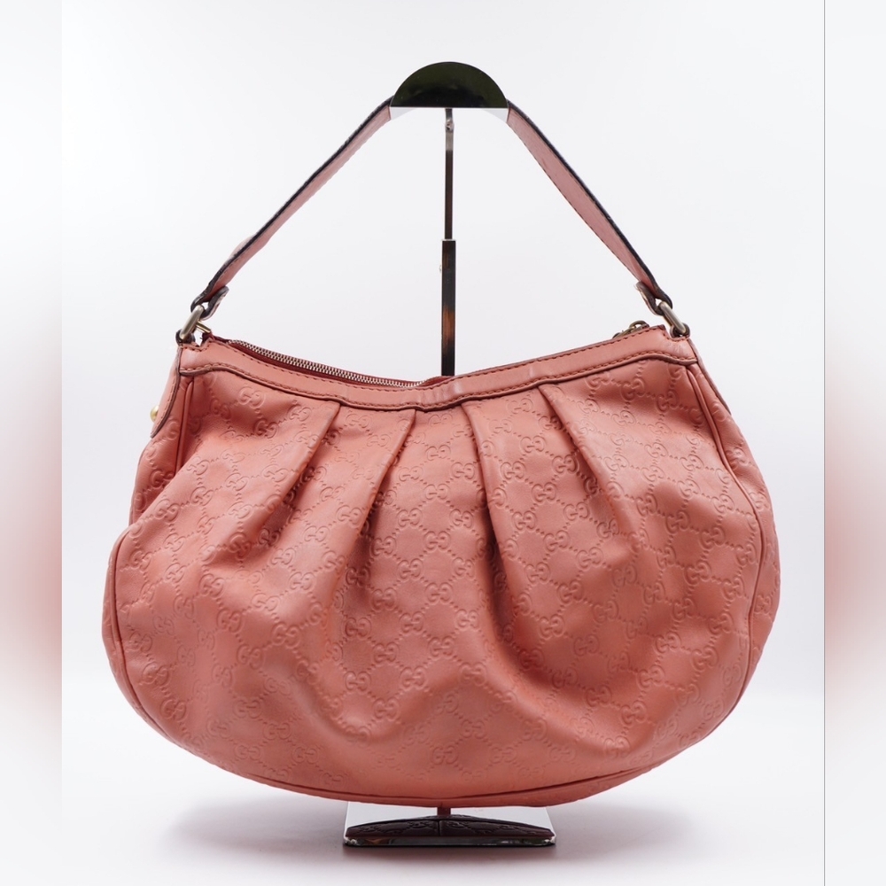 GUCCI Guccissima Sukey Hobo Rose - Picture 6 of 16
